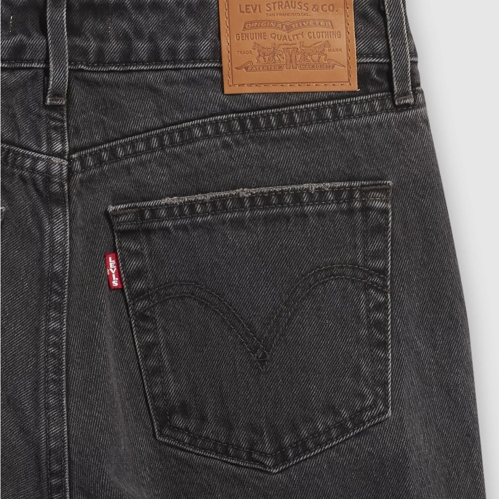 Levi's ladies low loose black jeans